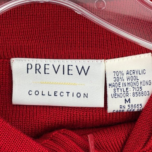 Preview Collection Red Sweater Dress | Stylish Pullover - Picture 4 of 5